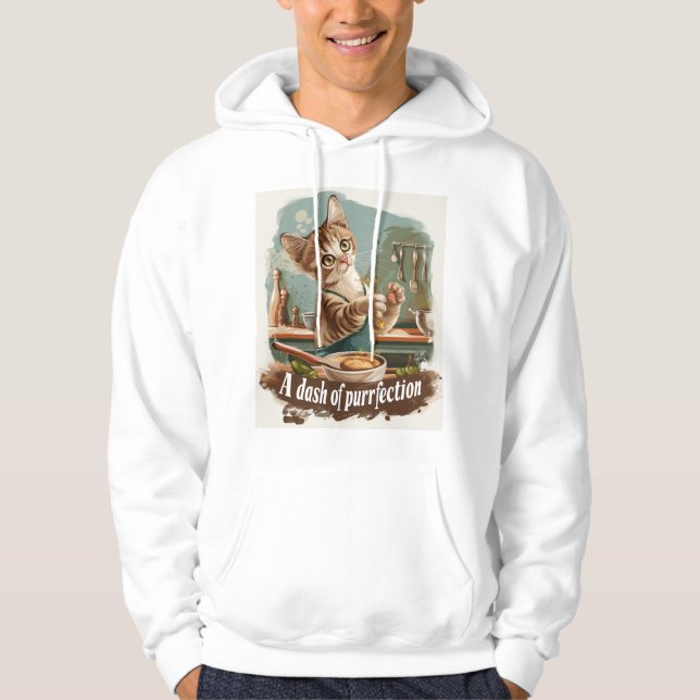 Culinary Cat Chef Hoodie (Framsida)