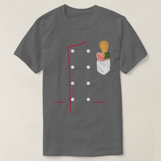 Culinary Chef Jackar Cuisiner Uniform for Grill Co T Shirt (Design framsida)
