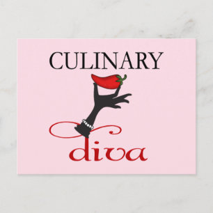 Culinary Diva Vykort