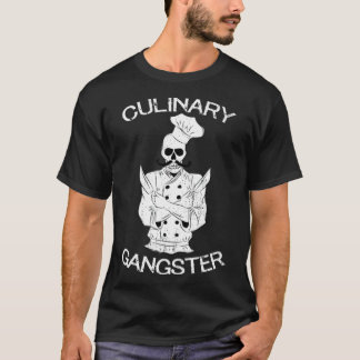 Culinary Gangster Chef-pojkens födelsedagschef gri T Shirt