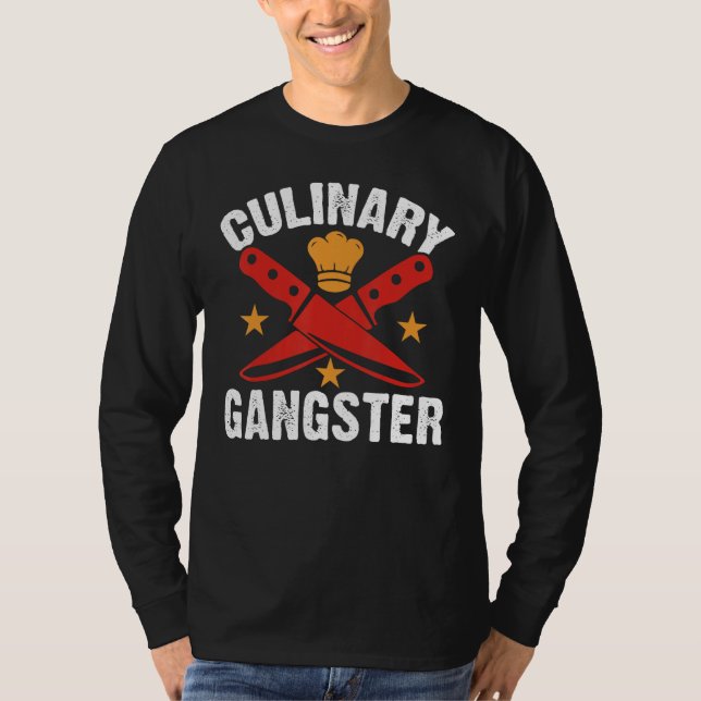 Culinary Gangster Chefs Cooking T Shirt (Framsida)