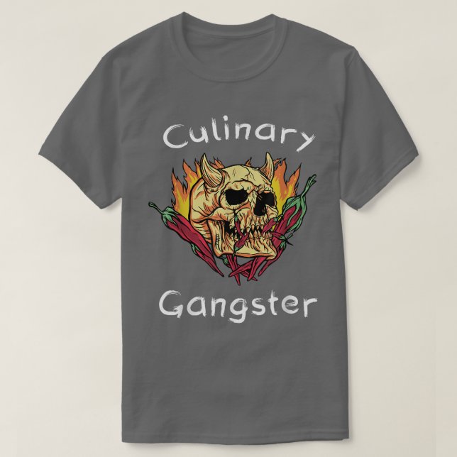 Culinary GangsterCooking Chef T Shirt (Design framsida)
