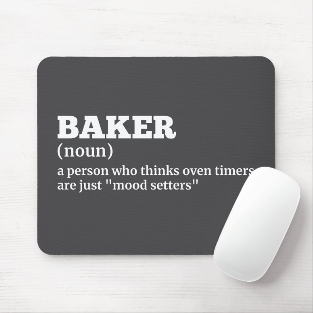 Culinary Humor - Baker Definition Mouse Pad Musmatta (Med mus)