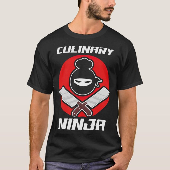 Culinary Ninja Funny kung Kitchen Guru Chef desser T Shirt (Framsida)