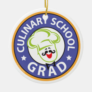 Culinary School Studenten Julgransprydnad Keramik