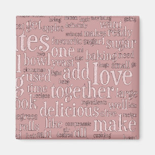 Culinary Terms Ord Cloud Fridge Magnets Magnet