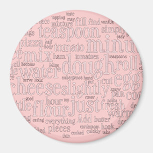 Culinary Terms Ord Cloud Fridge Magnets Magnet