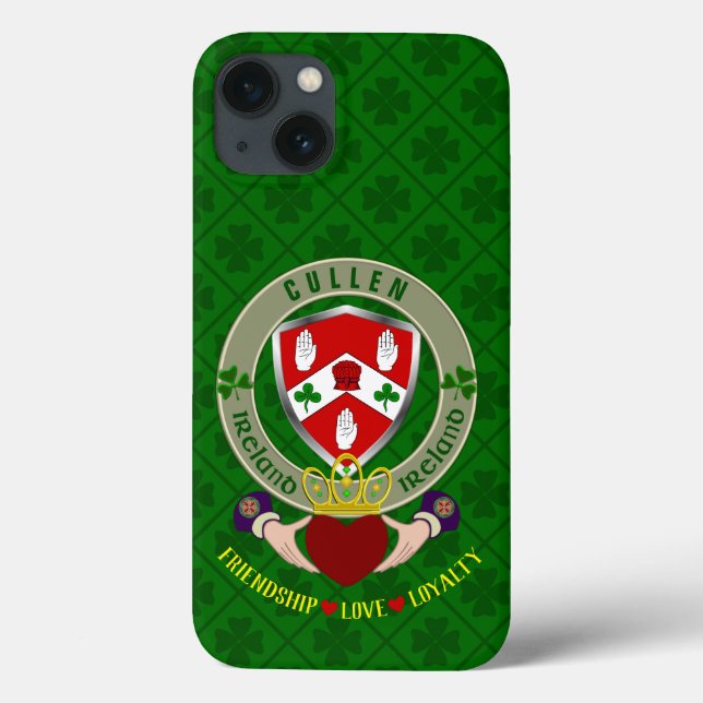 Cullen Irish Shield & Claddagh Personlig (Baksida)