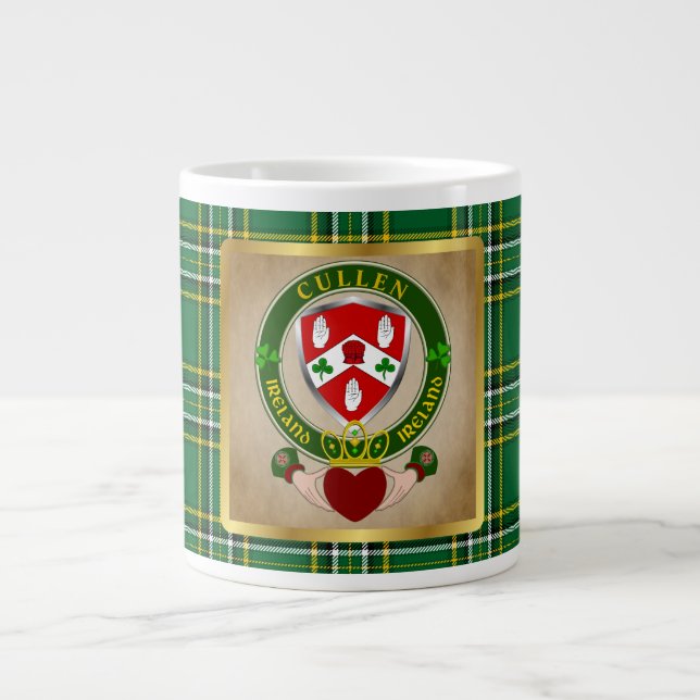Cullen/O'Cullen Irish Shield Claddagh Jumbo Mugg (Framsidan)