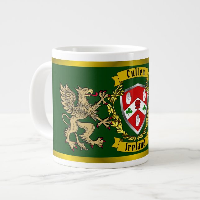 Cullen/O'Cullen Irish Shield & Griffins Jumbo Mugg (Framsida vänster)