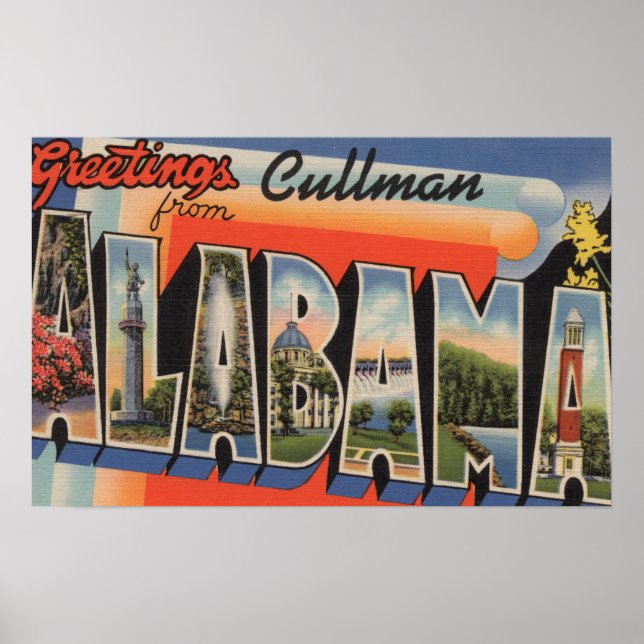Cullman, Alabama - Stora Brev Scenes Poster (Framsidan)