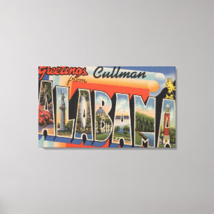 Cullman Alabama - stora brevplatser Canvastryck