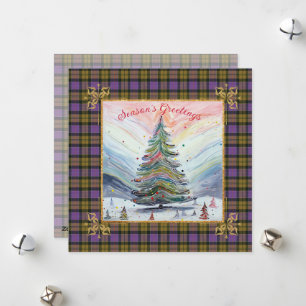 Culloden Ancient skotsk jul med tartan Julkort