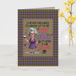 Culloden Ancient skotsk Tartan Humoristisk Födelse Kort