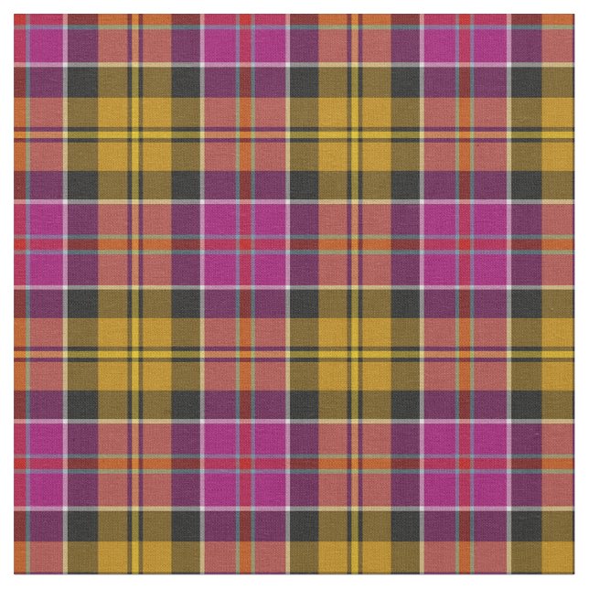 Culloden Scotland District Tartan Tyg (Närbild)