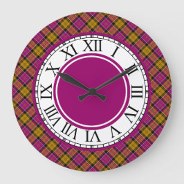 Culloden Scotland Tartan Gräns Stor Klocka