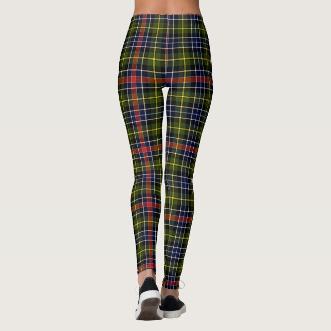 Culloden Tartan Clan Skotsk Rutmönster Leggings (Baksida)