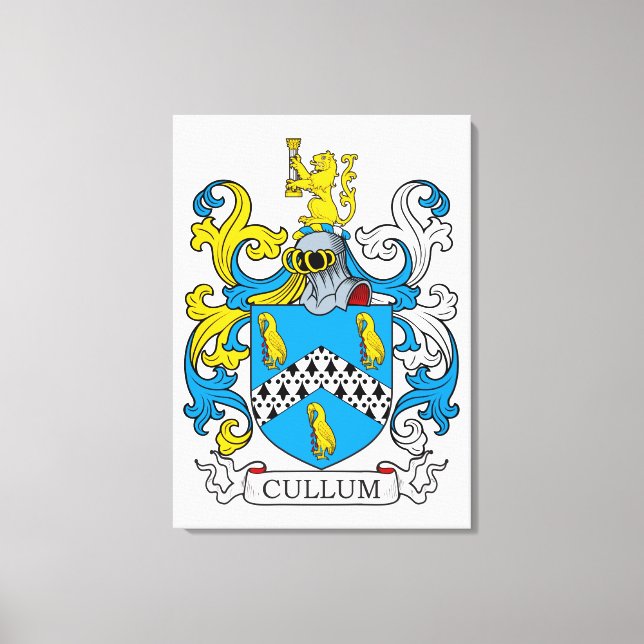 Cullum Family Crest Canvastryck (Framsida)