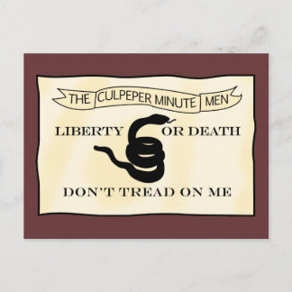 Culpeper Minutemen Flagga Vykort