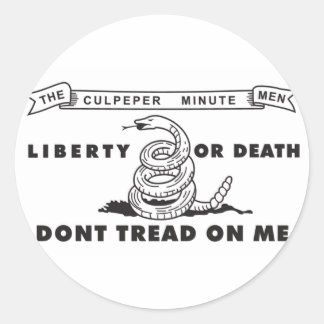 Culpeper Minutemen Sticker Runt Klistermärke