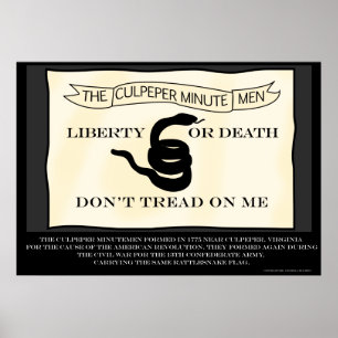 Culpeper Minutemenflagga Poster