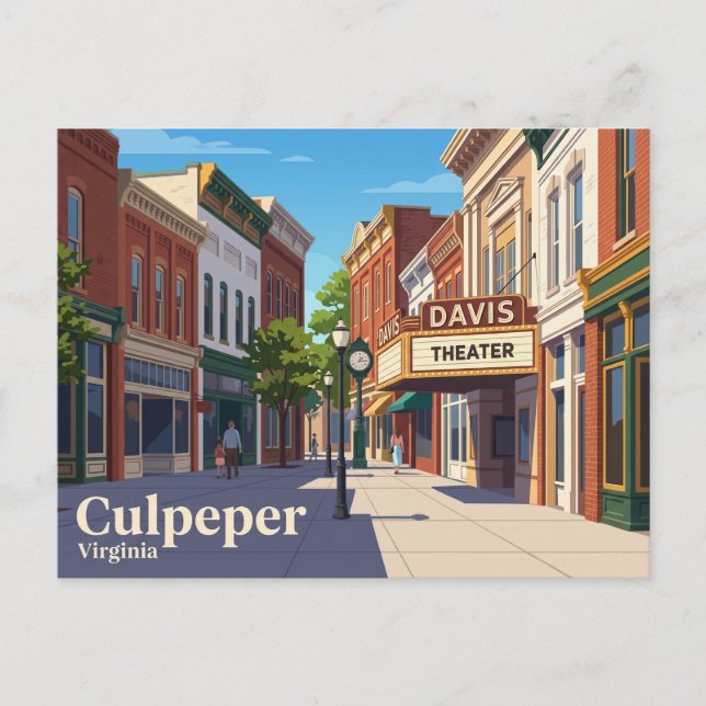 Culpeper USA Vykort (Framsida)