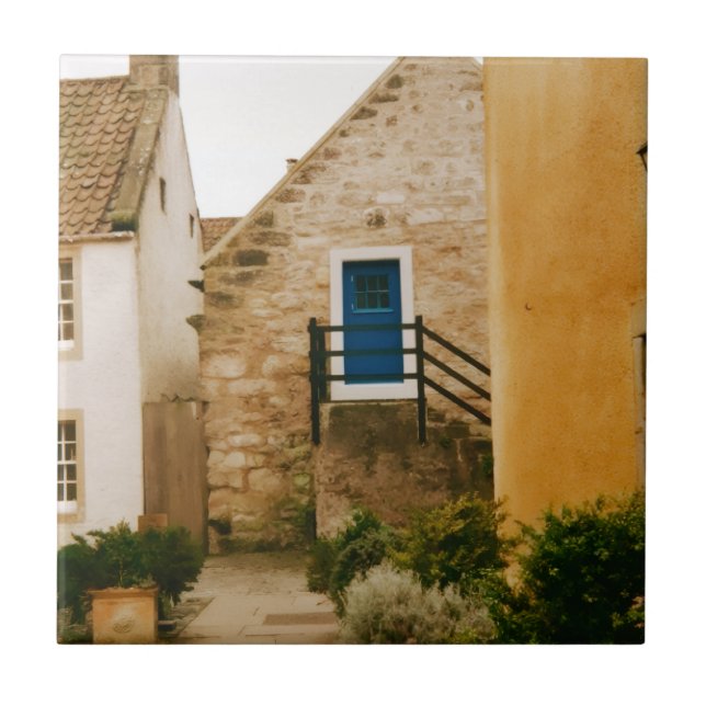 Culross by, Fife, Skottland  Kakelplatta (Framsidan)