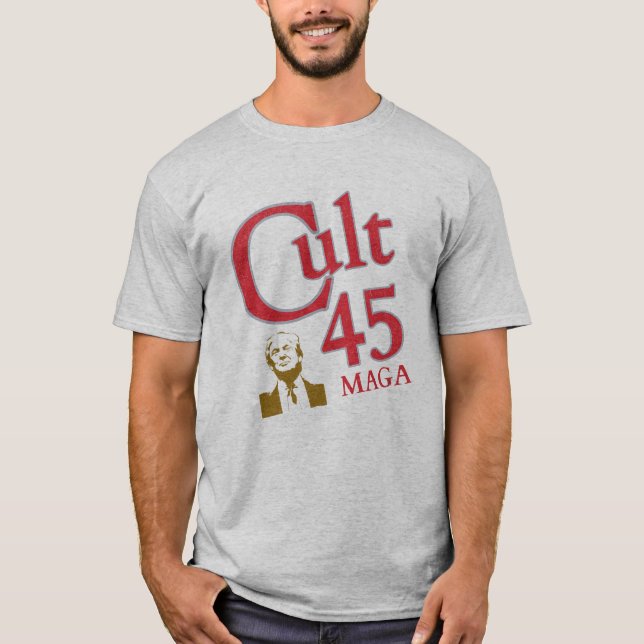 Cult 45 Trump MAGA #cult45 t-shirt (Framsida)