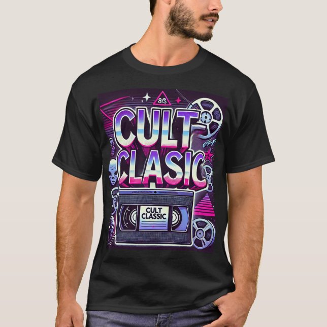 Cult Classic Retro 80s-grafik T-Shirt-VHS-skräck T Shirt (Framsida)