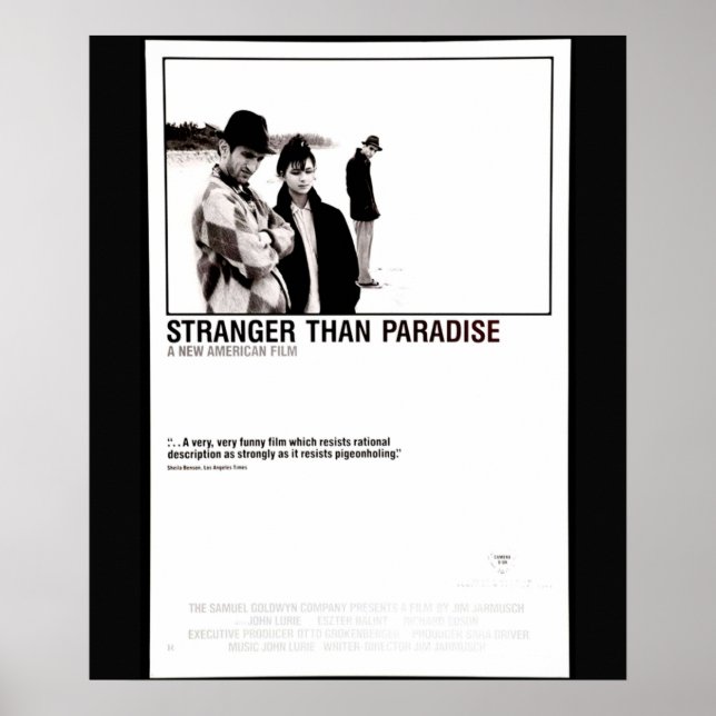 Cult Comedy Stranger than Paradise by American Aut Poster (Framsidan)