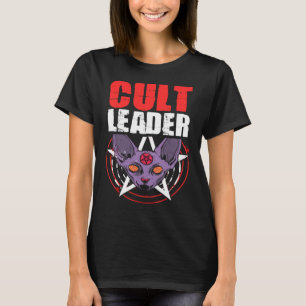 Cult Leader Cat Satanic Witchcraft Baphomet Occult T Shirt
