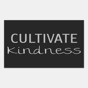 Cultivate Kindness Rektangulärt Klistermärke