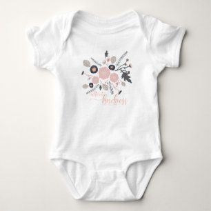 Cultivate Kindness Rosa Grått Flowers T Shirt