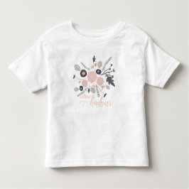 Cultivate Kindness Tossed Rosa Grått Flowers T Shirt