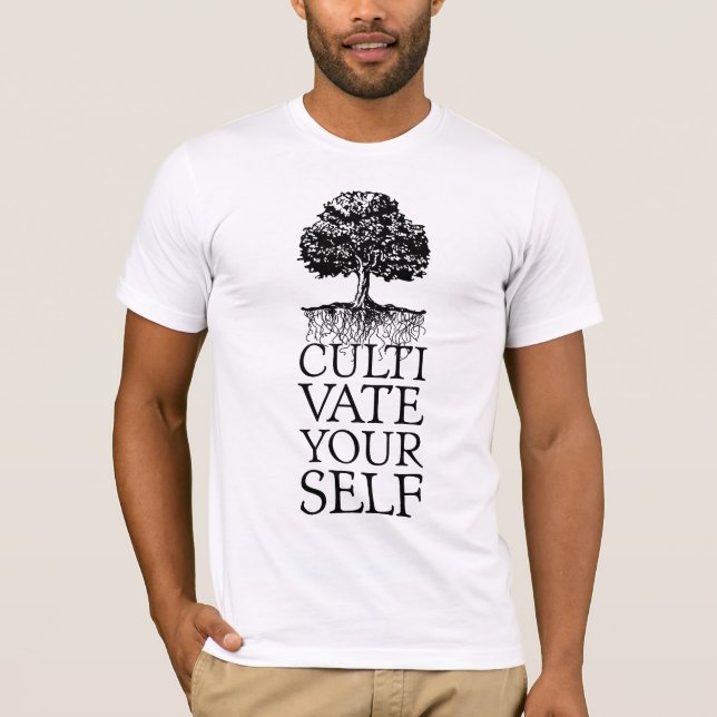 Cultivate Yourself Träd Tee Shirt (Framsida)