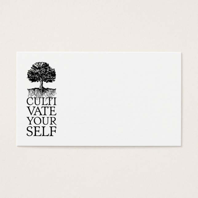 Cultivate Yourself Träd Visitkort (Framsidan)