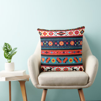 Cultural Christmas Geometric Festive Kudde