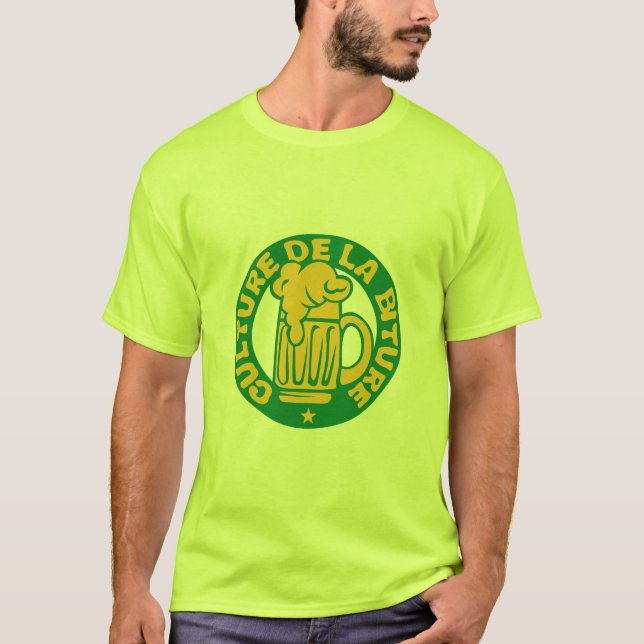 culture biture biere alcool humour t shirt (Framsida)