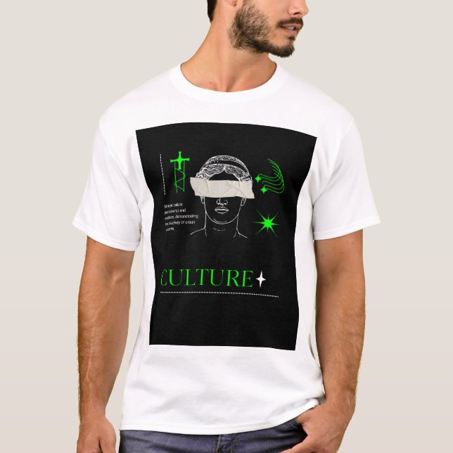 Culture Street Art Graphic Tee – Urban Creative Ex (Framsida)
