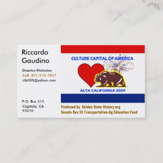CultureCapital-Tryck Riccardo Gau…, - Skräddarsy Visitkort