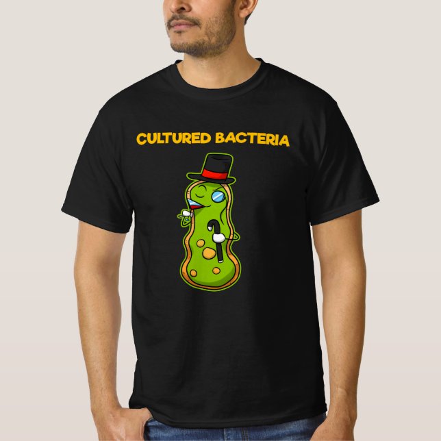 Cultured Bacteria Microbiology Doctor T Shirt (Framsida)