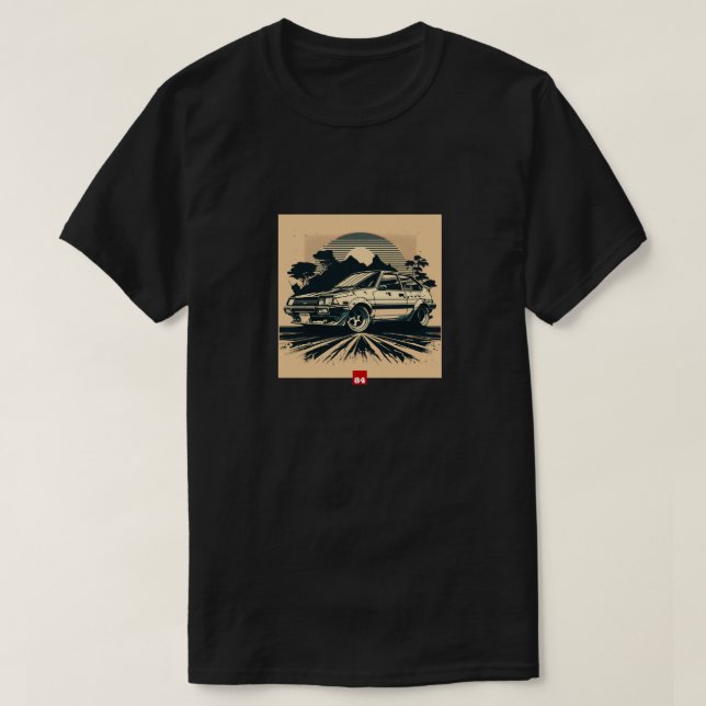 Culver City Hatchback Retro Fantasy T-Shirt (Design framsida)
