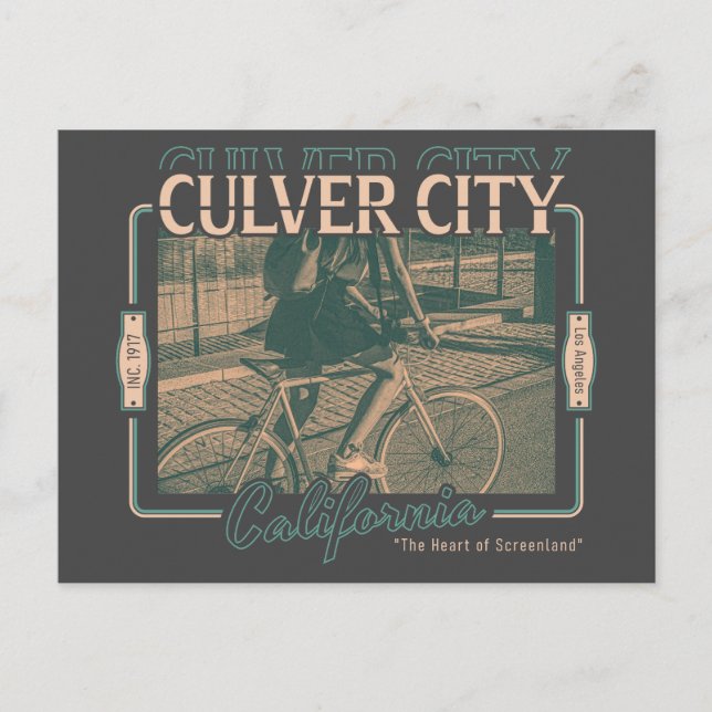 CULVER CITY LOS ANGELES CALIFORNIA - BALLONA BÄCK VYKORT (Framsida)