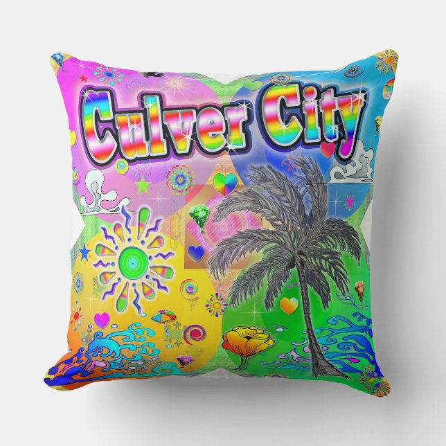 Culver CIty Quadro Årstider Kudde (Framsida)