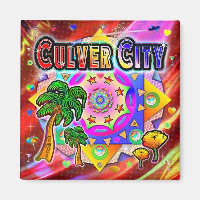 Culver City Tropical Friends Magnet (Framsidan)