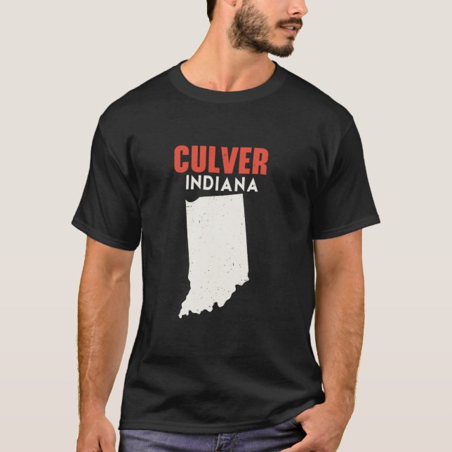 Culver Indiana Förenta staterna State America Trav T Shirt (Framsida)