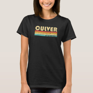 Culver Surname Retro Vintage 80s 90s Birthday Reu T Shirt
