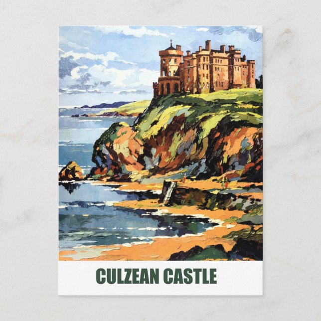 Culzean Castle, Ayshire Kusten of Scotland Vykort (Framsida)