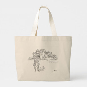 Culzean Castle Highlander och Scottie Dog Tote Bag Jumbo Tygkasse