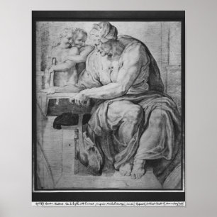 Cumaean Sibyl efter Michangelo Buonarroti Poster
